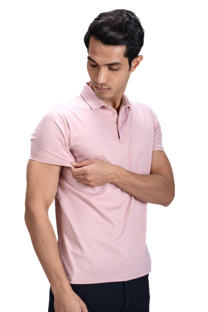 Cardinal Polo Twill- Millennial Pink
