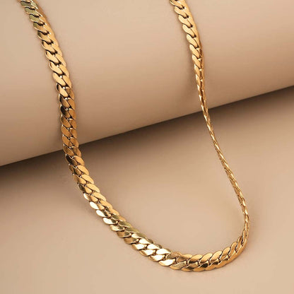 Thick Spiral Gold Chain for Men