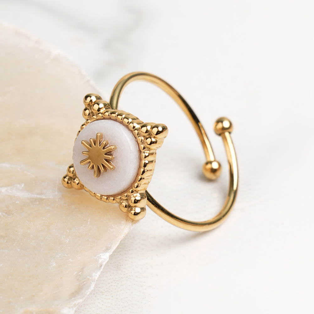 Golden Snowflake Vintage Ring