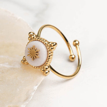 Golden Snowflake Vintage Ring
