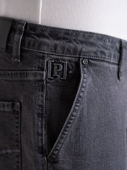Leadstone Grey Baggy Fit Jeans