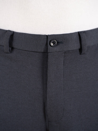 Quiet Grey Houndstooth Slim Fit Power Stretch Pants