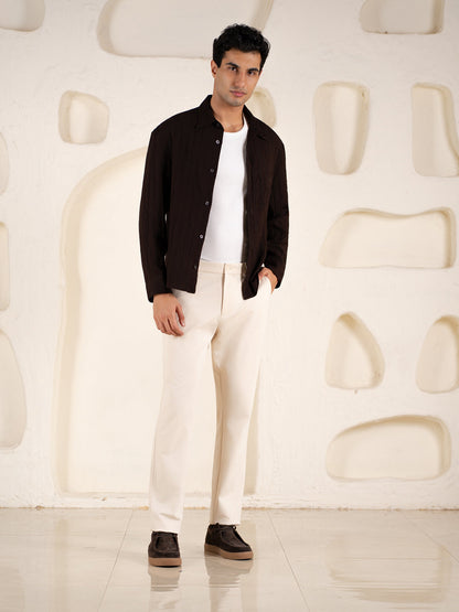 Malai Pants Cream Soft-touch Slim Fit Power-Stretch Pants