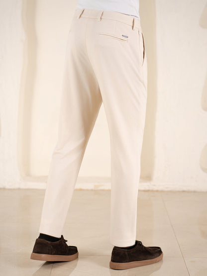 Malai Pants Cream Soft-touch Slim Fit Power-Stretch Pants