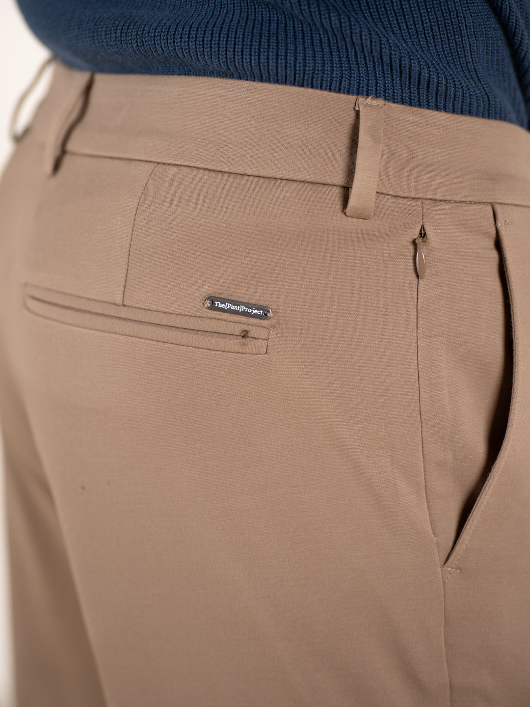 Malai Pants Khaki Soft-touch Slim Fit Power-Stretch Pants