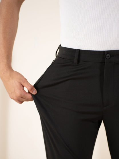 Malai Pants Black Soft-touch Slim Fit Power-Stretch Pants