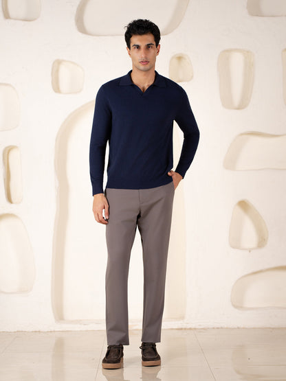 Malai Pants Dark Grey Soft-touch Slim Fit Power-Stretch Pants