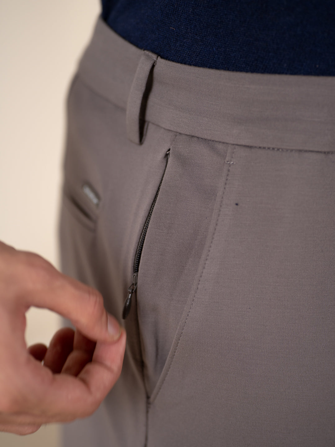 Malai Pants Dark Grey Soft-touch Slim Fit Power-Stretch Pants