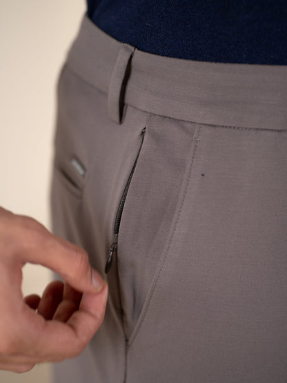 Malai Pants Dark Grey Soft-touch Slim Fit Power-Stretch Pants
