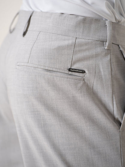 Prestige Grey Relaxed Fit Stretch Formal Pants
