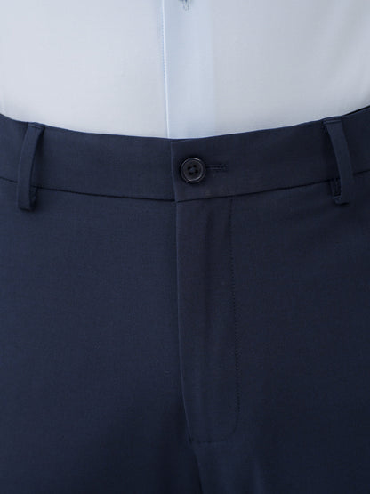 Daily Navy Relaxed Fit Stretch Formal Pants