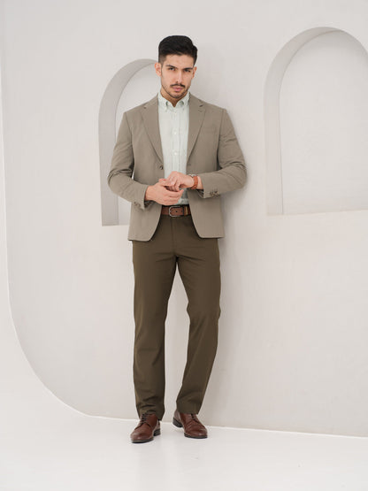 Always Olive Relaxed Fit Stretch Formal Pants