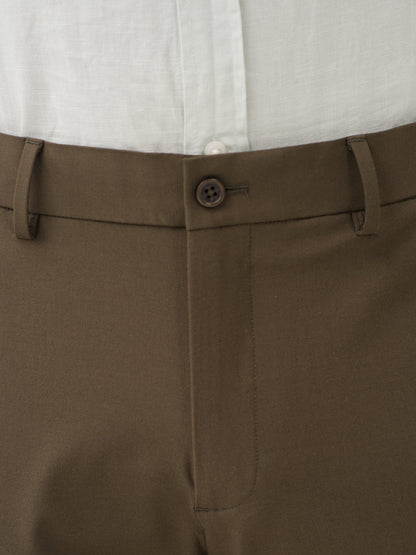 Always Olive Relaxed Fit Stretch Formal Pants