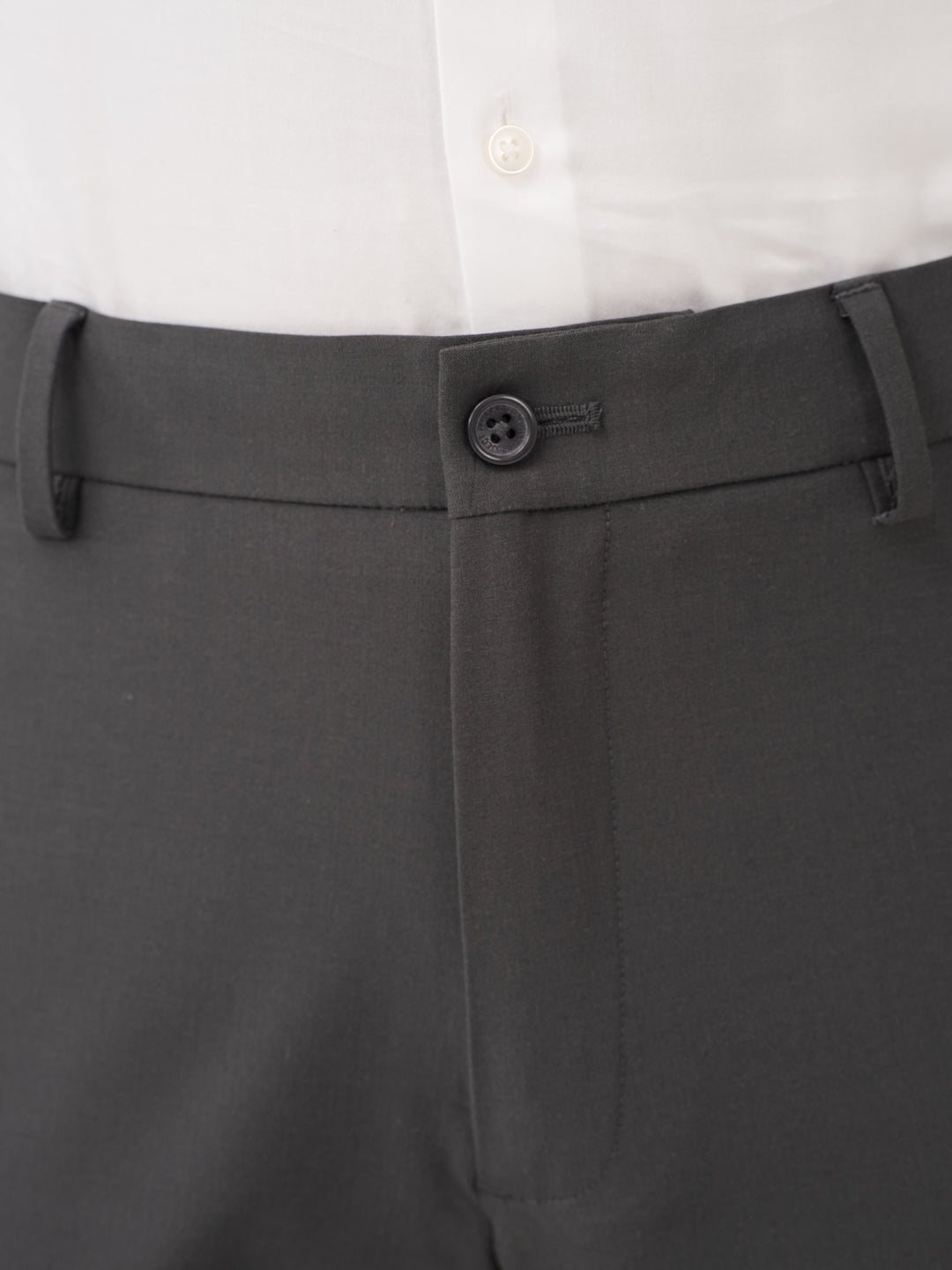 Timeless Grey Relaxed Fit Stretch Formal Pants