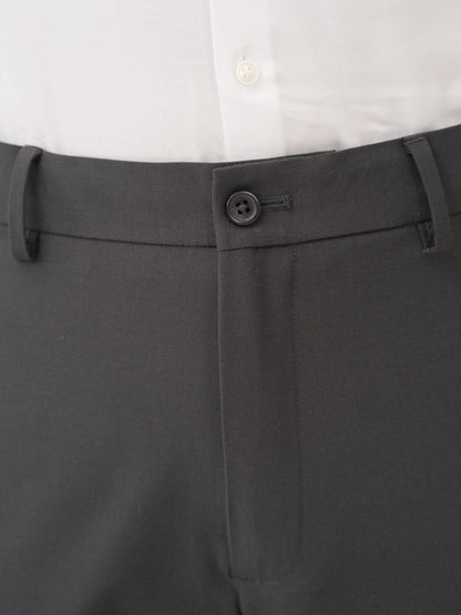 Timeless Grey Relaxed Fit Stretch Formal Pants