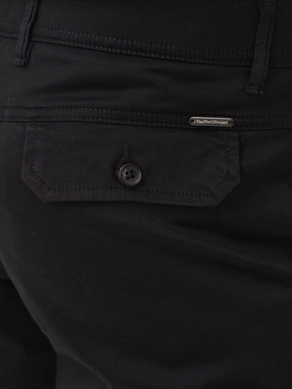 City Black Relaxed Fit Stretch Cargo Pants