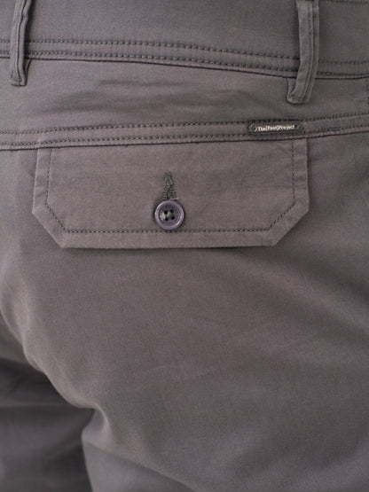 Cave Grey Relaxed Fit Stretch Cargo Pants
