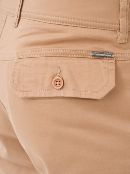 Sandhill Khaki Relaxed Fit Stretch Cargo Pants