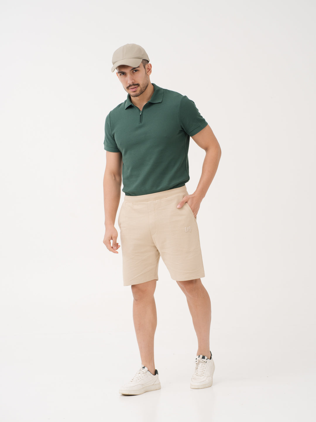 Sunbaked Beige Relaxed Fit Sweatshorts