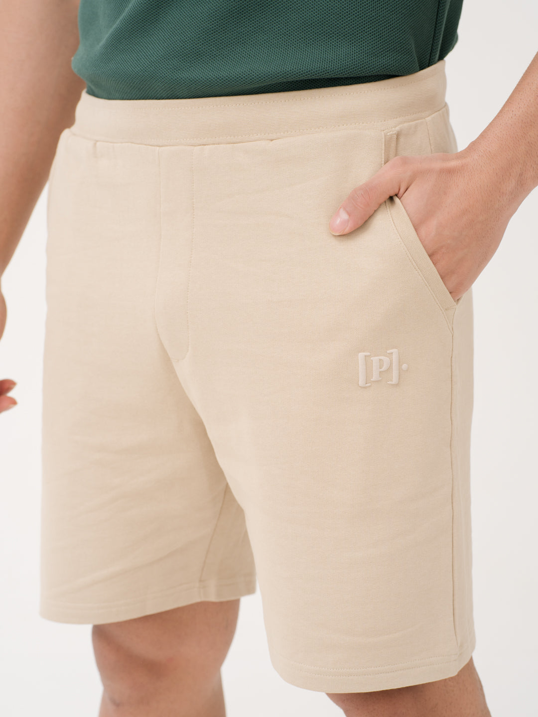Sunbaked Beige Relaxed Fit Sweatshorts