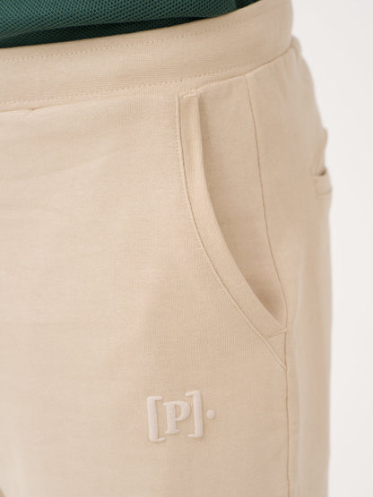 Sunbaked Beige Relaxed Fit Sweatshorts