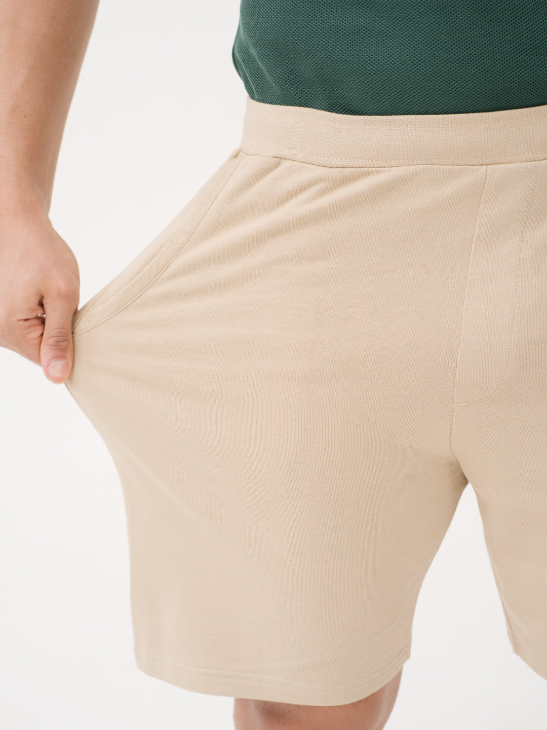 Sunbaked Beige Relaxed Fit Sweatshorts