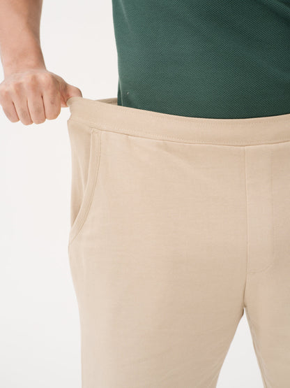 Sunbaked Beige Relaxed Fit Sweatshorts