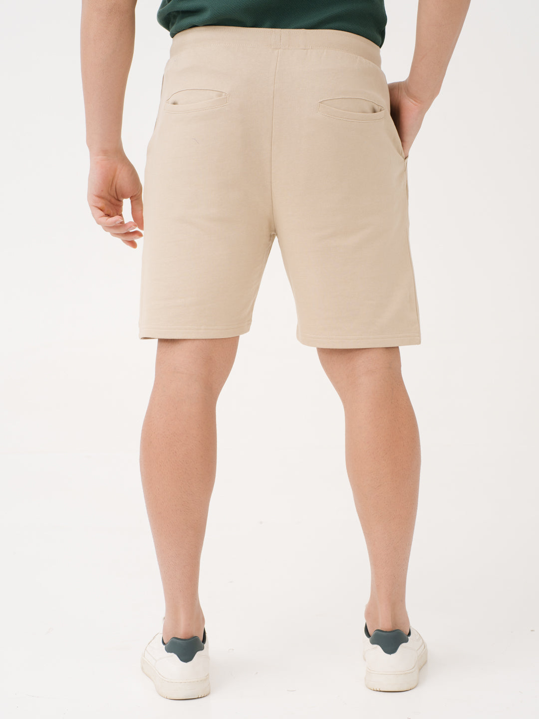 Sunbaked Beige Relaxed Fit Sweatshorts