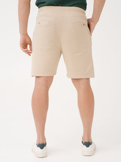 Sunbaked Beige Relaxed Fit Sweatshorts