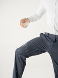 Thunder Grey Water Repellent Relaxed Fit Stretch Formal Pants