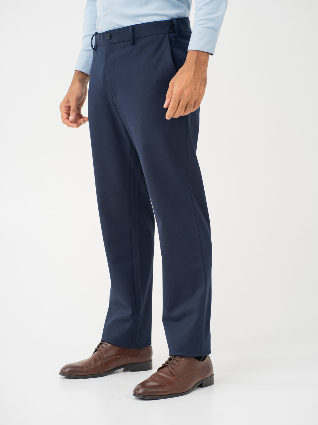 Wind Blue Water Repellent Relaxed Fit Stretch Formal Pants
