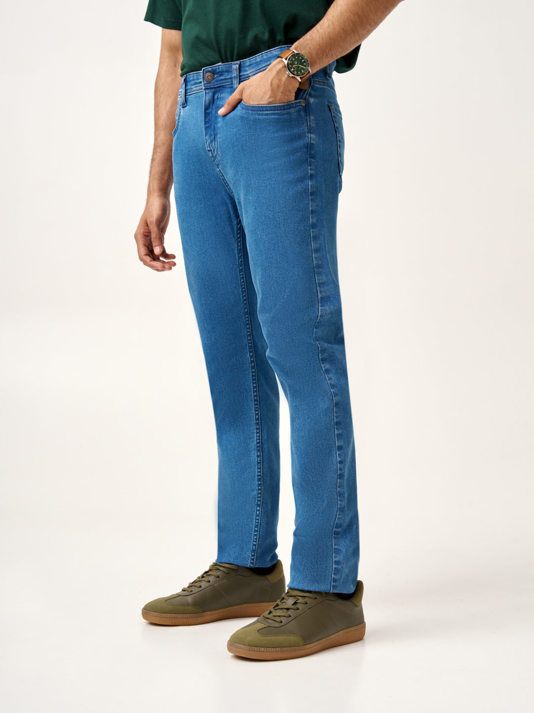 Royal Blue Power-Stretch Slim Fit Jeans