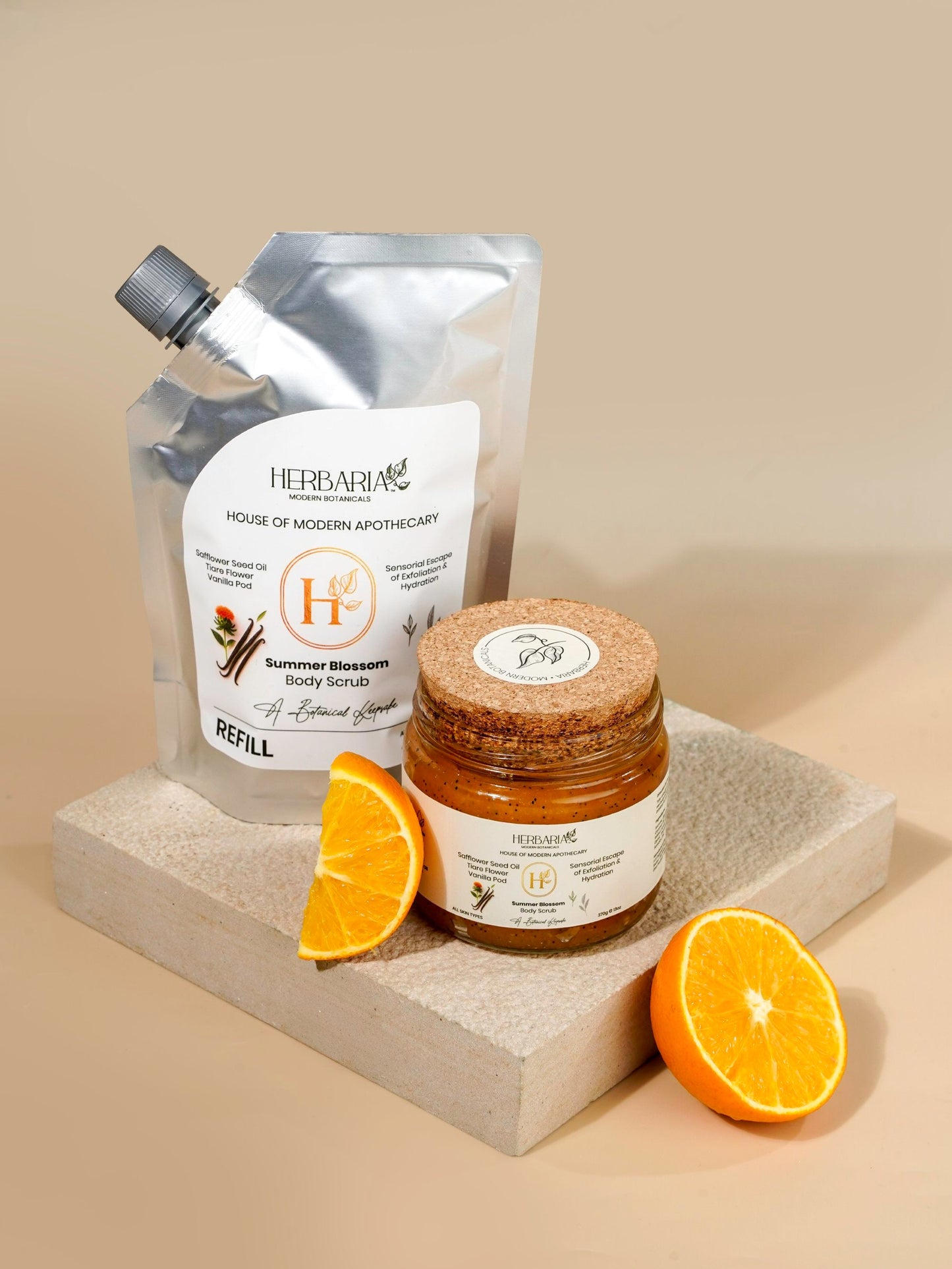 Summer Blossom Body Scrub- 200gm | Herbaria - Modern Botanicals at Broadway