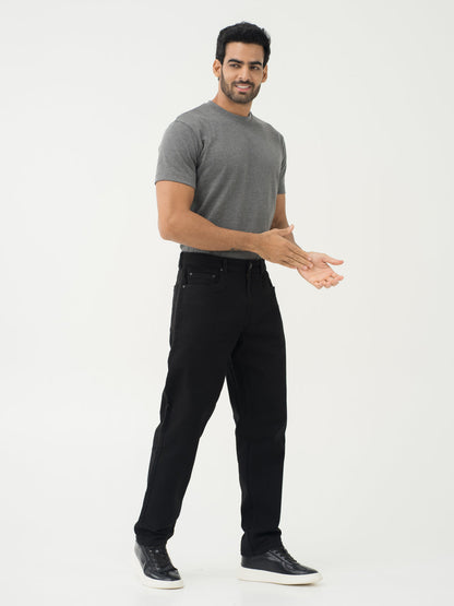 Inklock No Fade Black Relaxed Fit Jeans