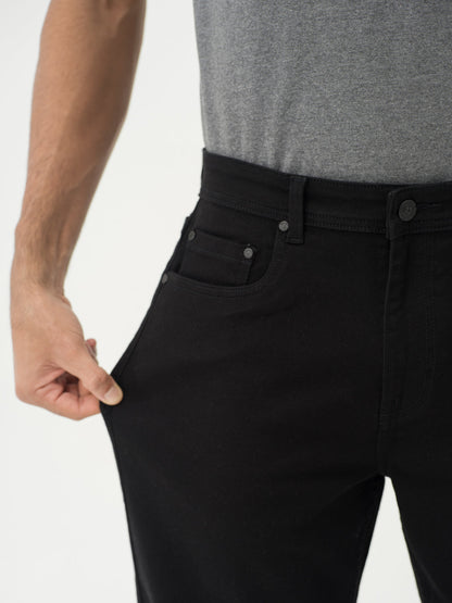 Inklock No Fade Black Relaxed Fit Jeans