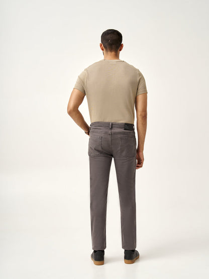 Charcoal Grey Power-Stretch Slim Fit Jeans