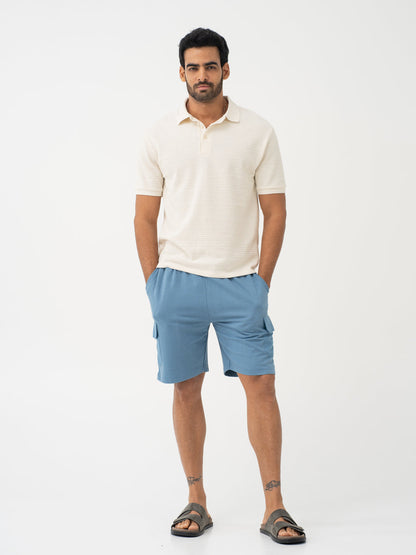 Flip Blue Relaxed Fit Cargo Sweatshorts