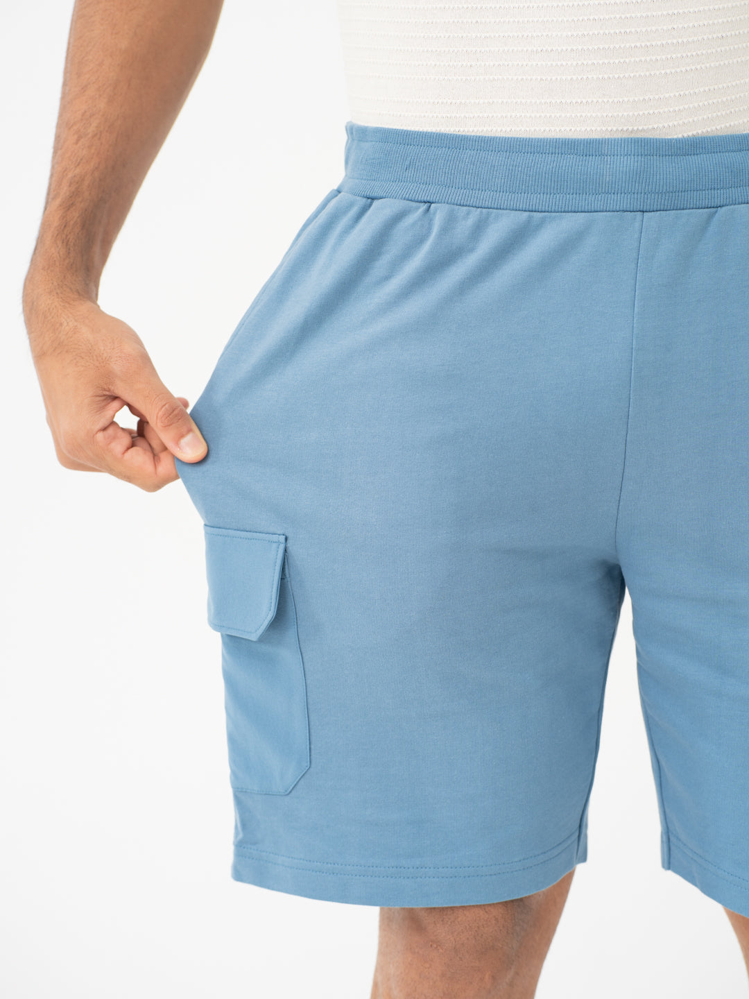 Flip Blue Relaxed Fit Cargo Sweatshorts