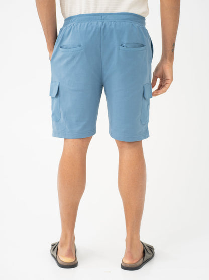 Flip Blue Relaxed Fit Cargo Sweatshorts