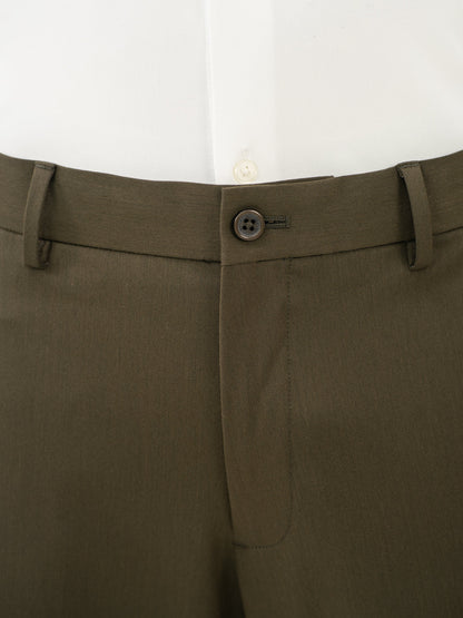 Verdant Olive Water Repellent Relaxed Fit Stretch Formal Pants