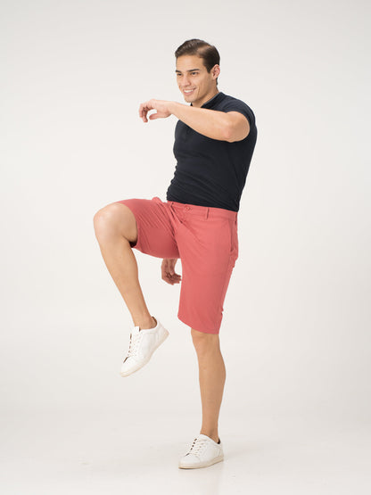 Rosco Red Stretch Chino Shorts