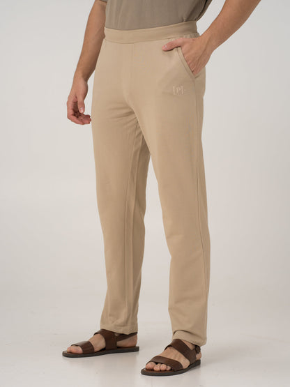 Nomad Beige Cotton Sweatpants