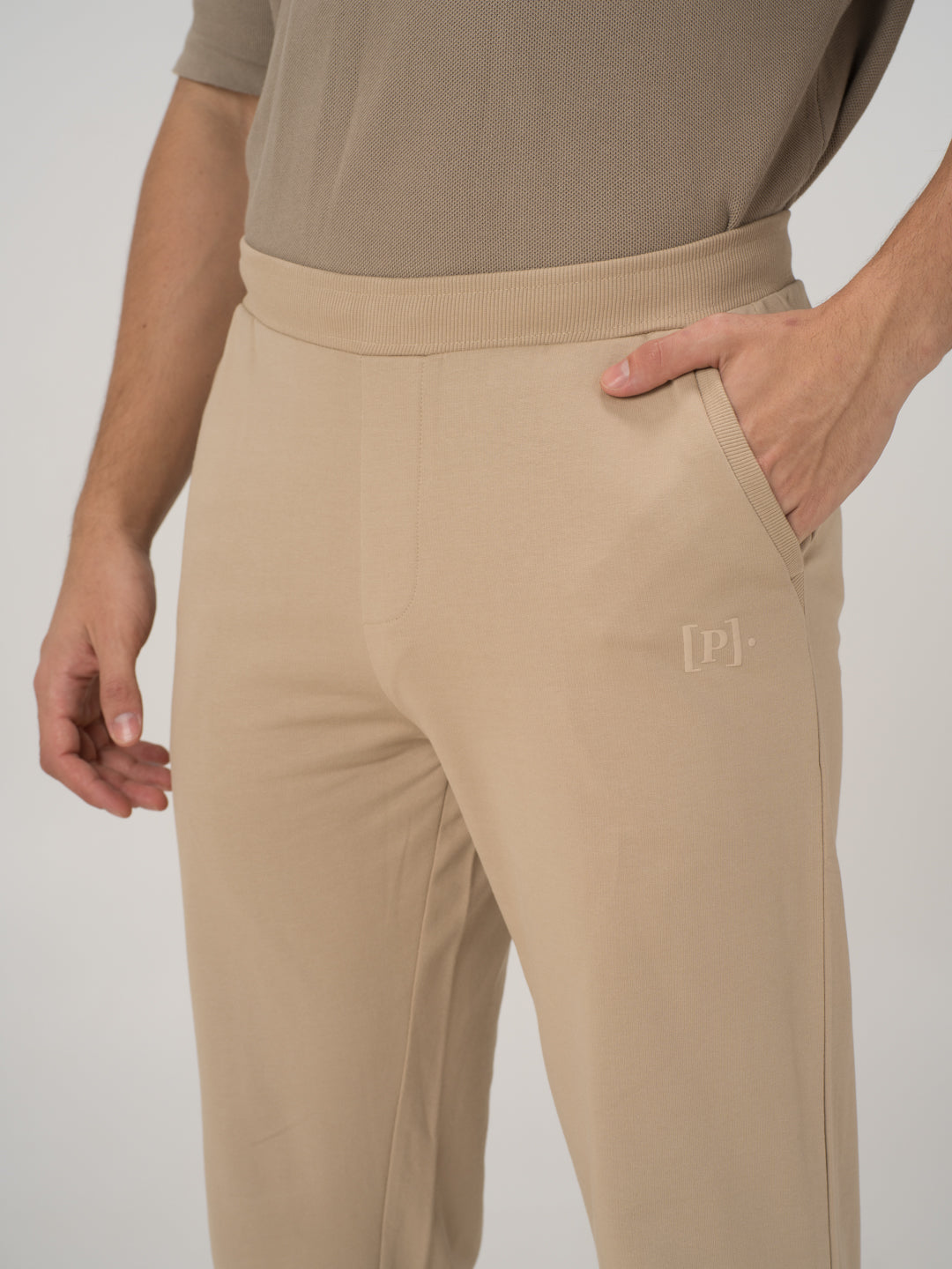 Nomad Beige Cotton Sweatpants