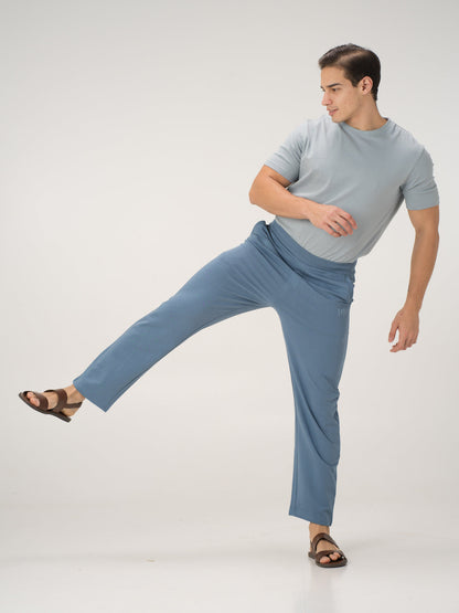 The Pant Project Pixel Blue Cotton Sweatpants