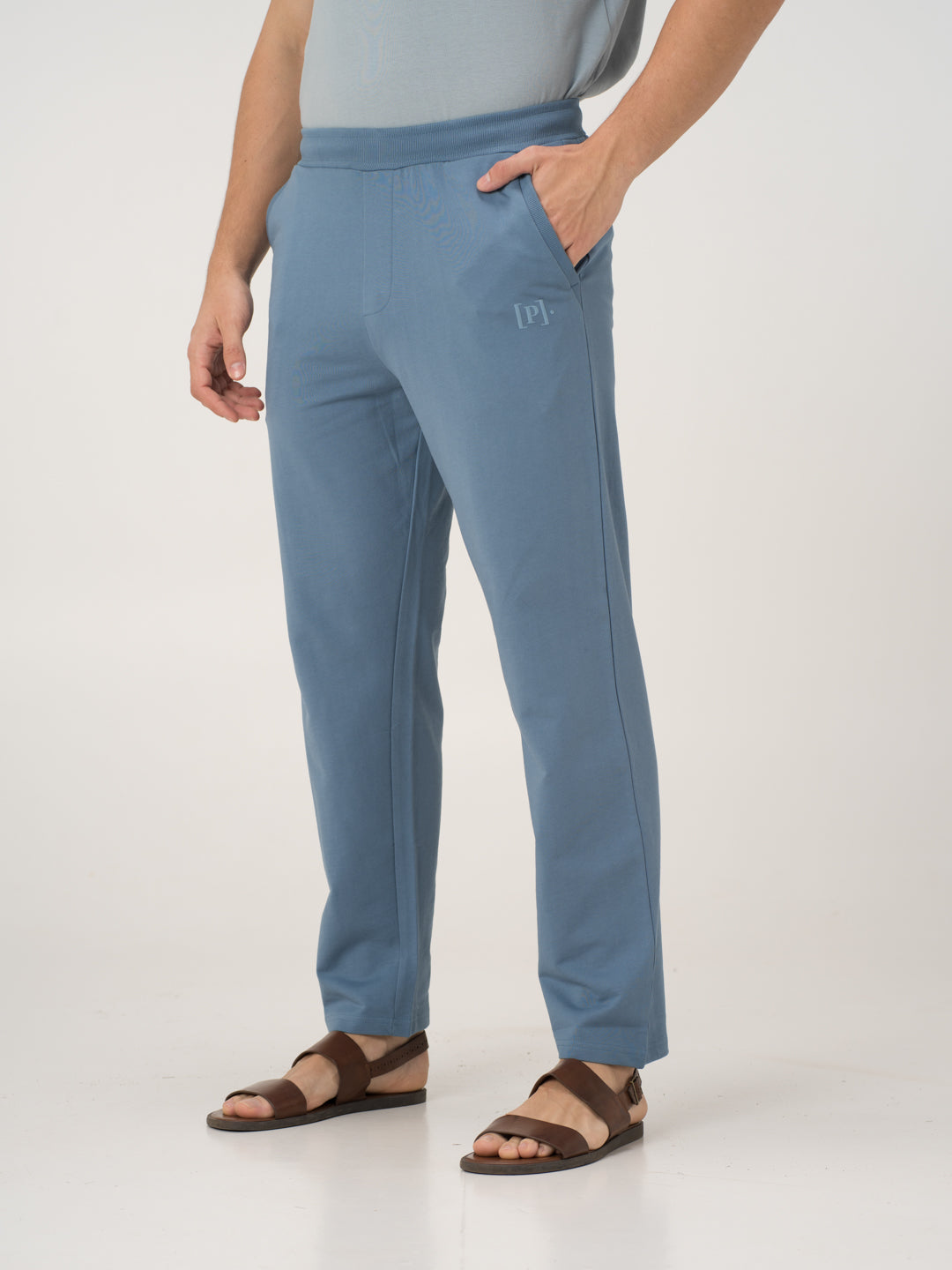 The Pant Project Pixel Blue Cotton Sweatpants