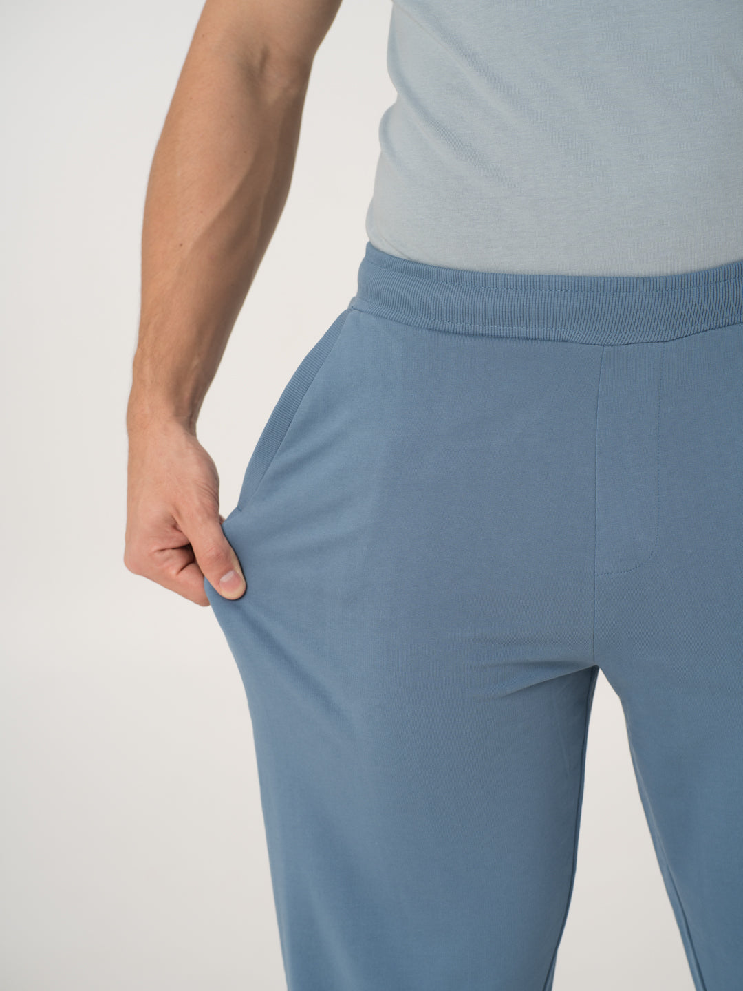 The Pant Project Pixel Blue Cotton Sweatpants