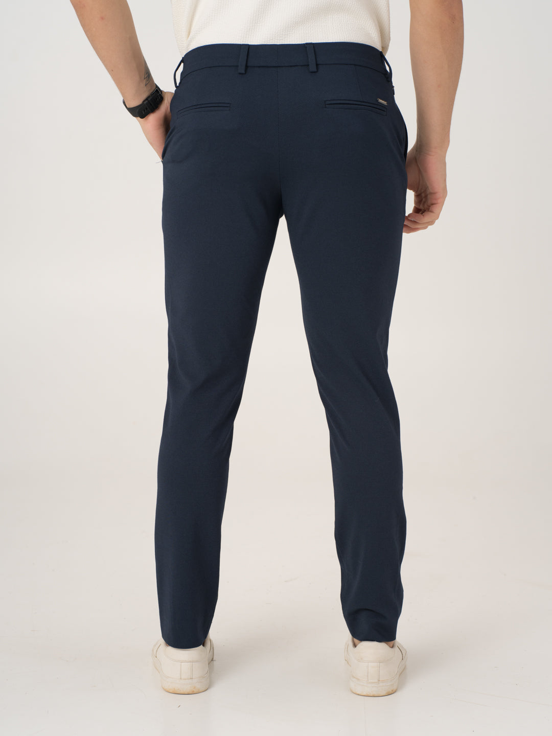 Aquatic Blue Slim Fit Lightweight Power Stretch Pants