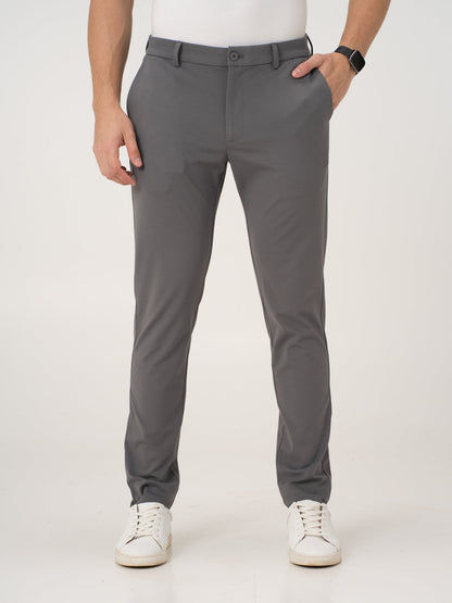 Mercury Grey Slim Fit Lightweight Power Stretch Pants