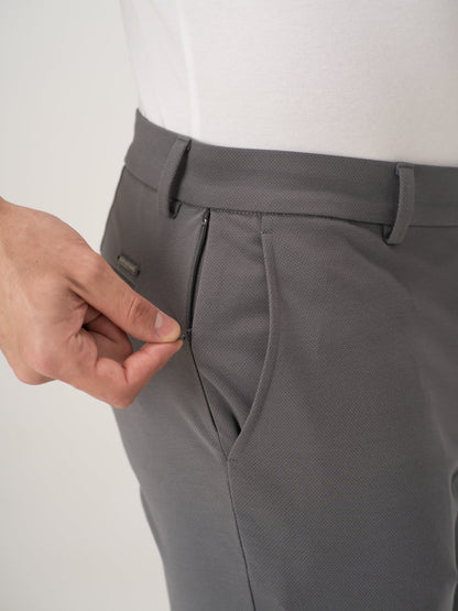 Mercury Grey Slim Fit Lightweight Power Stretch Pants