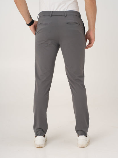 Mercury Grey Slim Fit Lightweight Power Stretch Pants